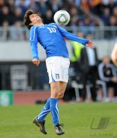 Fussball: International Saison 2010/2011: Italien U21, FABBRINI am Ball