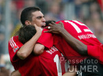 Fussball 1. Bundesliga: Leverkusen - 60 Muenchen, Jubel Leverkusen