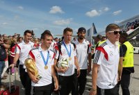 Ankunft der Deutschen Nationalmannschaft in Berlin nach dem Gewinn der Weltmeisterschaft 2014