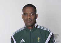 FUSSBALL WM 2014 Fototermin FIFA WM Schiedsrichter: Roberto Moreno Salazar (Panama)