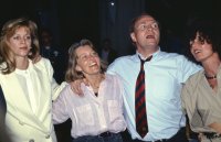 Fussball Hoeness mit Ehefrau Susi (FC Bayern) auf der Meisterfeier
