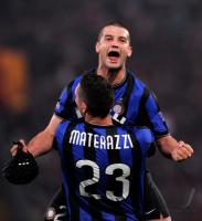 FUSSBALL SERIE A: JUBEL Marco Materazzi (Inter)