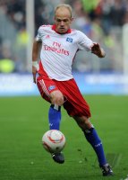 Fussball, 1. Bundesliga, Saison 2010/2011: Hamburger SV, JAROLIM am Ball