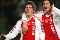 Fussball CL: Amsterdam - Mailand, Jubel Ajax