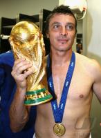 Fussball WM 2006  24  Stunden Finale  Jubel Italien Kabine