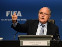 Fussball  International: FIFA Praesident Joseph S. Blatter (Schweiz)