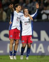 Fussball DFB Pokal: Hamburg - Leverkusen, jubel HSV