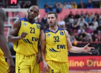 Basketball 1. Bundesliga 17/18 Hauptrunde: Walter Tigers Tuebingen - EWE Baskets Oldenburg