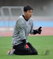 FUSSBALL INTERNATIONAL: Torwart Ri Myong Guk (Nordkorea)