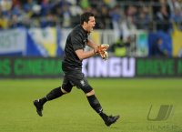 Fussball International  Testspiel:  JUBEL Torwart JULIO CESAR (Brasilien)