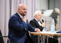 Streitgespraech OB Boris Palmer und AfD Landesvorsitzender Markus Frohnmaier in Tuebingen