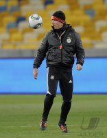 Fussball Training  der Deutsche Nationalmannschaft in Kiew