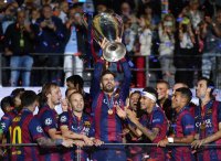 Fussball Champions League Finale 2015: TEAMJUBEL Barca