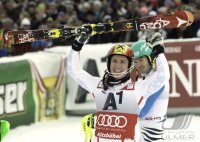 Ski Alpin  Herren  Slalom  Kitzbuehel 2013; JUBEL Marcel HIRSCHER (AUT)