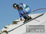 Ski Alpin;  Abfahrt Herren  Wengen Start Max Rauffer (GER) im Hintergrund Eiger, Moench, Jungfrau
