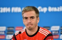 FUSSBALL WM 2014  Achtelfinale PK; Philipp Lahm (Deutschland)