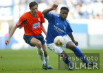 Fussball 1. Bundesliga: Schalke - 60 Muenchen, Zweikampf