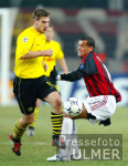 Fussball UCL: Dortmund - Mailand, Zweikampf
