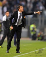FUSSBALL SERIE A:  Trainer Luis Enrique (AS Rom)