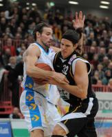 Basketball  1. Bundesliga  09/10  Walter Tigers Tuebingen - Giants Duesseldorf