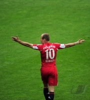 Fussball 1. Bundesliga : JUBEL Arjen Robben (FC Bayern Muenchen)
