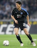 Fussball 1. Bundesliga: HSV, BOULAHROUZ Einzelaktion am Ball