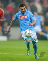 Fussball CHL  Saison 2011/2012:  Ezequiel Lavezzi (SSC Neapel)