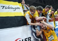 Basketball 1. Bundesliga 14/15 Hauptrunde:  Walter Tigers Tuebingen - EWE Baskets Oldenburg