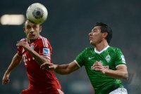 Fussball, 1. Bundesliga  Saison 2013/2014: SV Werder Bremen - FC Bayern Muenchen