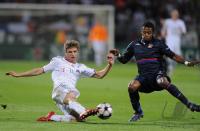 FUSSBALL  International CHL 09/10:  Olympique Lyon - FC Bayern  Muenchen