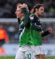 Fussball: 1. Bundesliga Saison 2010/2011: Bremen, MARIN  und FRINGS