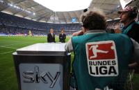 FUSSBALL, 1. BUNDESLIGA, 7. Spieltag, Sky-TV Produktion in der HSH-Nordbank-Arena