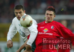 FUSSBALL 1. Bundesliga Spielszene  SC Freiburg  -  VfL Wolfsburg