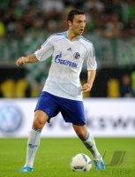 Fussball 1. Bundesliga, Saison 2011/2012: Schalke 04, HOEGER am Ball