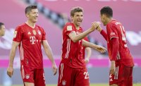 Fussball 1. Bundesliga Saison 20/21: JUBEL FC Bayern Muenchen
