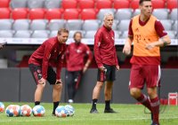 Fussball 1. Bundesliga Saison 21/22: Teampraesentation FC Bayern Muenchen