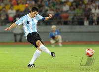 FUSSBALL  Olympia 2008   Halbfinale  Maenner   Argentinien - Brasilien