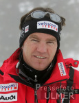 Ski Alpin;  Abfahrt Herren  Wengen Start Max Rauffer (GER) im Hintergrund Eiger, Moench, Jungfrau