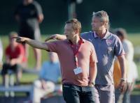 Fussball 1. Bundesliga  Manager Held und Trainer Veh (VfB Stuttgart)