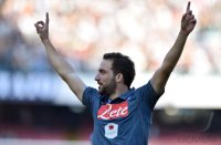 FUSSBALL SERIE A 2014/2015: JUBEL Gonzalo Higuain (SSC Neapel)
