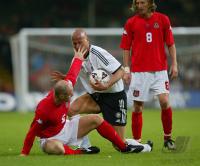 FUSSBALL Lnderspiel Spielszene Wales - Deutschland