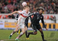 Fussball 1. Bundesliga  Saison 2010/2011: VfB Stuttgart - FC Bayern Muenchen