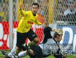 Fussball 1. Bundesliga: Dortmund - Leverkusen, Jubel GAMBINO