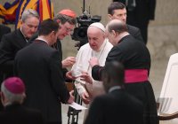 Rom Generalaudienz; Rainer Maria Kardinal Woelki, Erzbischof von Koeln mit Papst Franziskus I.