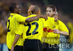 Fussball CL: Dortmund - Auxerre, Jubel