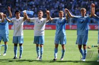 2. Fussball Bundesliga: Bobby Wood, Sandro Kaiser, Benjamin Lauth, Kai Buelow (v. li., 1860 Muenchen)