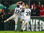 Fussball 1. Bundesliga: Gladbach - Leverkusen, Jubel BMG