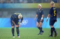 FUSSBALL  Olympia 2008   Vorrunde  Frauen  China - Schweden