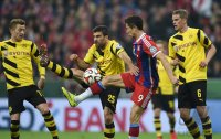 Fussball DFB Pokal Halbfinale 14/15: FC Bayern Muenchen - Borussia Dortmund