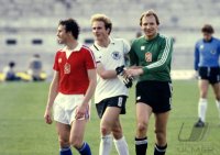 Fussball EM 1980: Barmos, Rummenigge, Netolicka